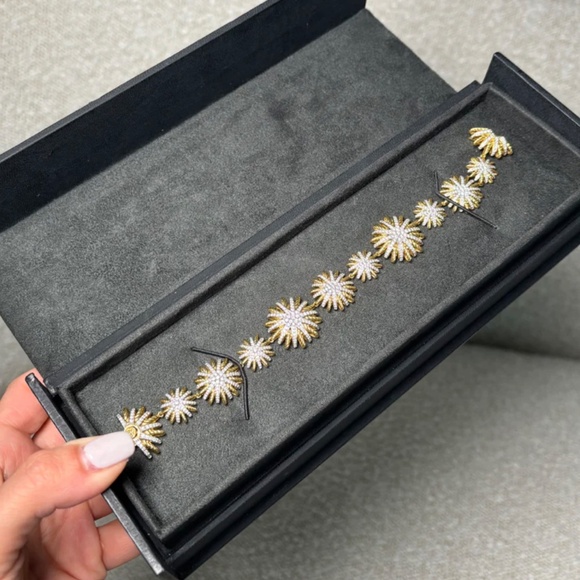 Authentic David Yurman Starburst Bracelet 18k Yellow Gold & Diamond Jewellery - Picture 2 of 7